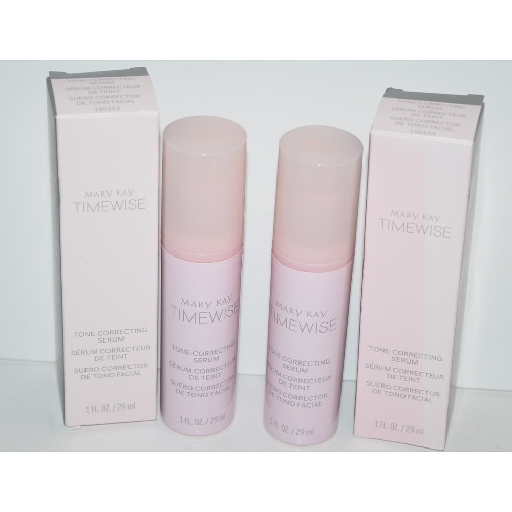Mary Kay Timewise Tone Correcting Serum Full sz 1 fl oz. New 2pc Dry to Oily